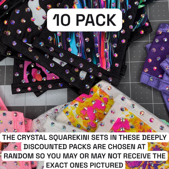 ‼️BULK/WHOLESALE‼️ CRYSTAL SQUAREKINIS