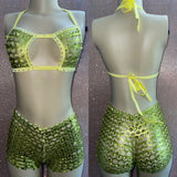 BRAT Shorts Exotic Dancewear Sets - PUNCH STAMP