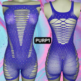‼️DISCOUNTED‼️ Full Crystal Rompers with Scrunch