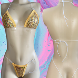 GOLD HOLOGRAPHIC Micro Bikinis