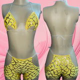 BELLA Short Sets Exotic Dancewear Outfit & Rave Outfit - HOLOGRAPHIC