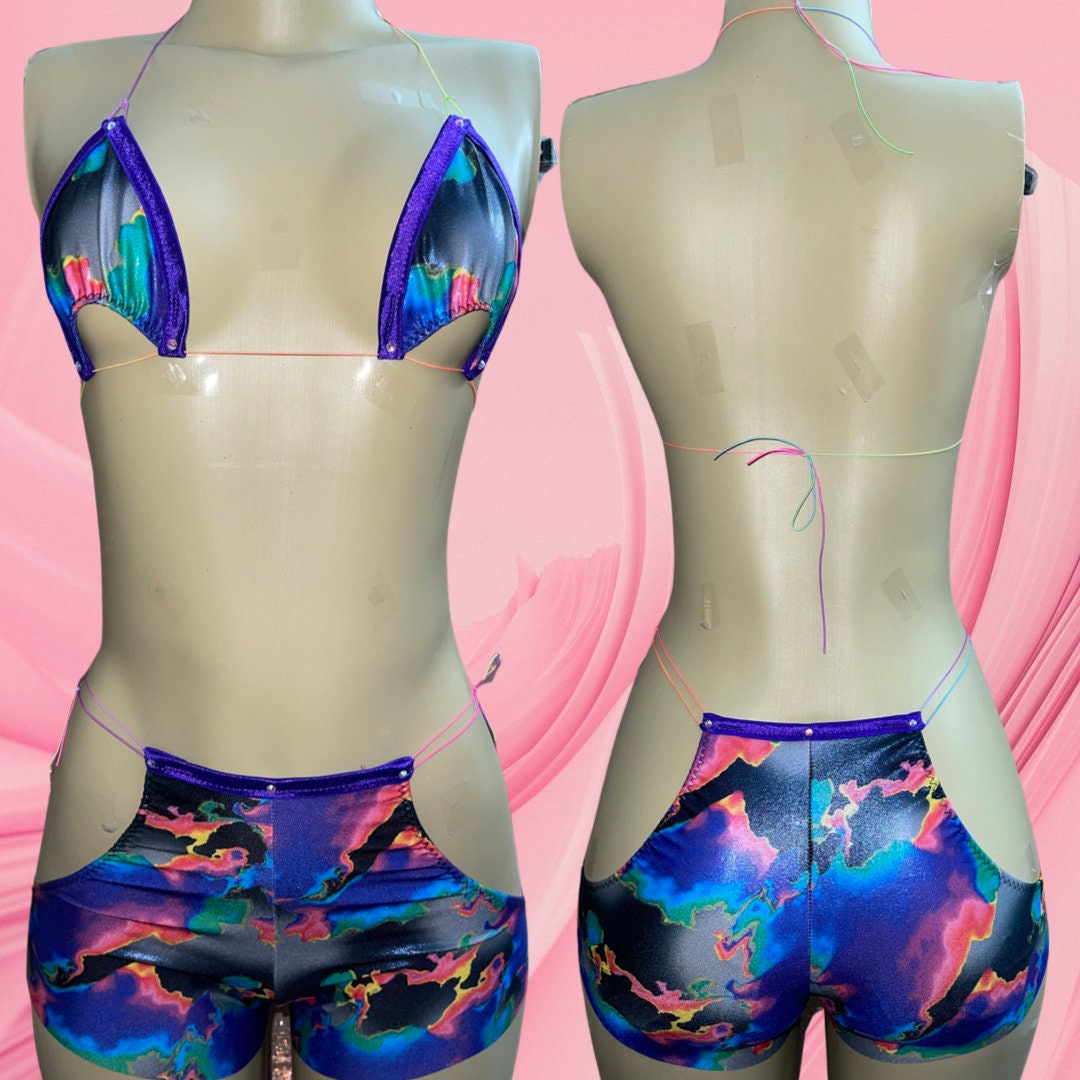 BELLA Short Sets Exotic Dancewear Outfit & Rave Outfit 